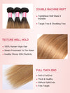 Ombre Blonde Bundles With 5x5 13x4 Lace Frontal Closure Straight Human Hair