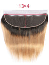Ombre Blonde Bundles With 5x5 13x4 Lace Frontal Closure Straight Human Hair