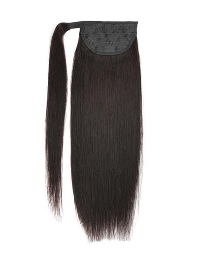 Ponytail Human Hair Extensions Silky Straight Hair Extension For Women - KissLove Hair