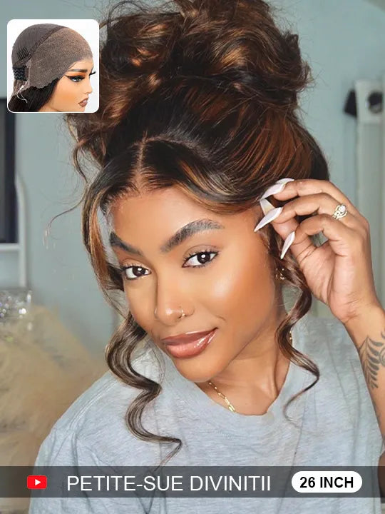[2 Wigs 24]Ash Blonde Color & P1B/30 Brown Balayage Body Wave Wig