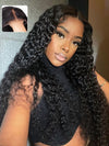 Pre-bleached Tiny Knots 13x4 Lace Frontal Wig Water Wave Human Hair Wigs
