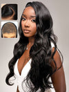 Wear and Go 10x6 Parting Max Lace Closure Glueless Body Wave Human Hair Wig With Elastic Drawsting