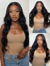 Wear and Go 10x6 Parting Max Lace Closure Glueless Body Wave Human Hair Wig With Elastic Drawsting
