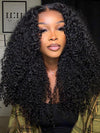 Kinky Curly Hair 13x4 HD Lace Frontal Wig Pre Plucked Pull and Go Glueless Real HD Lace Wig - KissLove Hair