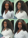 Kinky Curly Hair 13x4 HD Lace Frontal Wig Pre Plucked Pull and Go Glueless Real HD Lace Wig - KissLove Hair