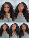 Upgraded Glueless 10x6 Parting Max Lace Closure Loose Deep Wave Human Hair Wig With Elastic Drawsting