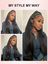 Pre-Everything 10x6 Parting Max Lace Closure Bone Straight Human Hair Wig With Elastic Drawsting