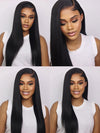 Pre-Everything 10x6 Parting Max Lace Closure Bone Straight Human Hair Wig With Elastic Drawsting