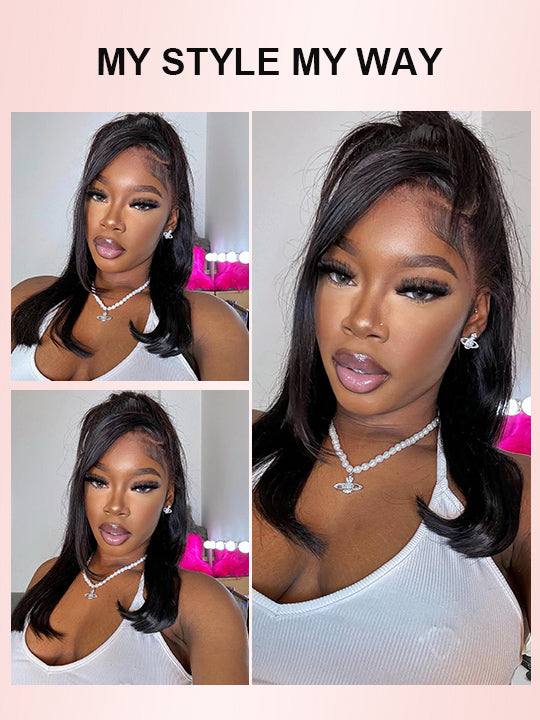 Pre-Everything 10x6 Parting Max Lace Closure Bone Straight Human Hair Wig With Elastic Drawsting