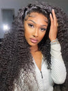 Pull & Go Glueless 10x6 Parting Max Lace Closure Water Wave Human Hair Wig With Elastic Drawsting