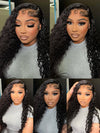 Pull & Go Glueless 10x6 Parting Max Lace Closure Water Wave Human Hair Wig With Elastic Drawsting