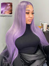 Blonde Wig Barbie Pink/Purple/Silver Grey Straight Hair 13x4 Lace Front Wig Colored Wigs - KissLove Hair