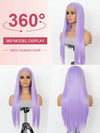 Blonde Wig Barbie Pink/Purple/Silver Grey Straight Hair 13x4 Lace Front Wig Colored Wigs - KissLove Hair