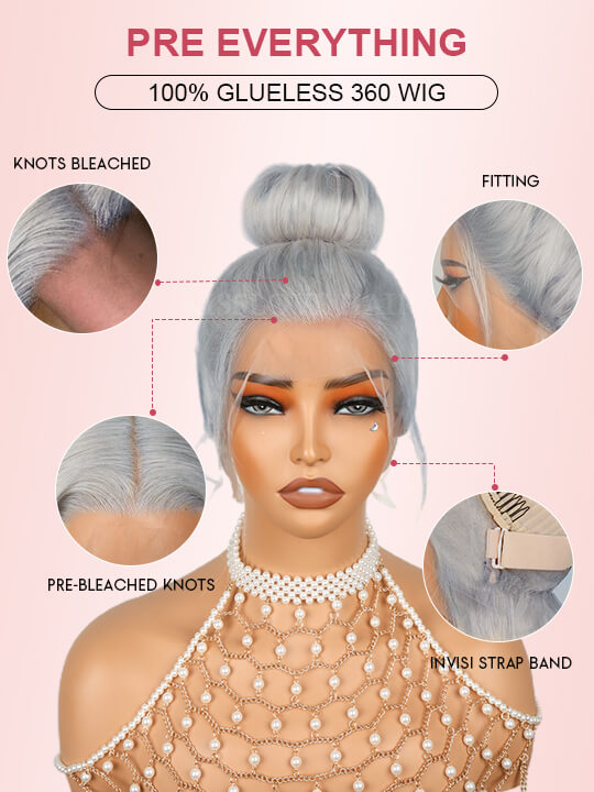 Pre-Everything 360 Lace Frontal Wig 3D Body Wave Human Hair