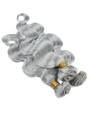 Silver Grey Bundles With 5x5 13x4 Lace Frontal Closure Body Wave Human Hair