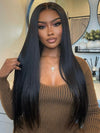 Kisslove Zip & Go Magic Lace Wig 13x6/ 6x4.5 Replaceable Zip Lace Front Wig Bone Straight Human Hair Wigs