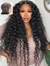Transparent Full Lace Wig Deep Wave Brazilian Virgin Human Hair Wigs - KissLove Hair