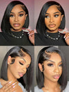 [Glueless Wig] Side Part Bob Wig 6x4x1.25 Mini Lace Wig Straight Human Hair Wigs - KissLove Hair
