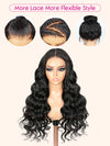 KissLove Glueless Invisi-Drawstring 360 Lace Wig Body Wave Pre Everything Kinky Edge Lace Frontal Wigs - KissLove Hair