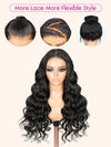 KissLove Glueless Invisi-Drawstring 360 Lace Wig Body Wave Pre Everything Kinky Edge Lace Frontal Wigs - KissLove Hair