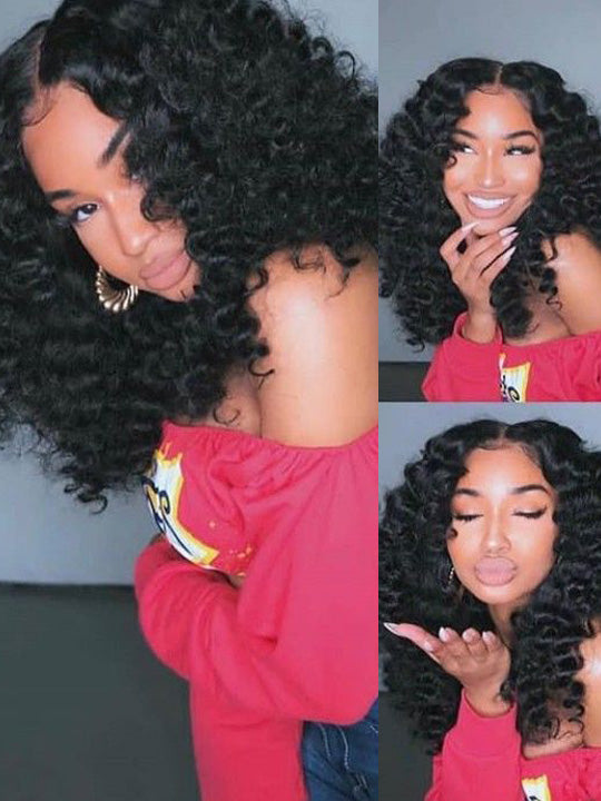 KissLove New Wand Curl Hairstyle HD 13x4 Lace Frontal Wig Pre Plucked Glueless Wig - KissLove Hair