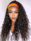 Water Wave Headband Wig Glueless Human Hair Wigs 10A Virgin Hair Scarf Wig - KissLove Hair