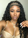 BOGO: Thick Headband Wig Curly Glueless Human Hair Wigs 14-24 Inch - KissLove Hair