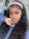 Water Wave Headband Wig Glueless Human Hair Wigs 10A Virgin Hair Scarf Wig - KissLove Hair