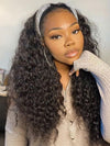 Water Wave Headband Wig Glueless Human Hair Wigs 10A Virgin Hair Scarf Wig - KissLove Hair