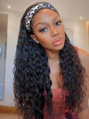 Water Wave Headband Wig Glueless Human Hair Wigs 10A Virgin Hair Scarf Wig - KissLove Hair