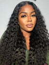 Water Wave Easi-Drawstring Wig Brazilian Virgin Human Hair 4x4 13x4 Lace Front Wigs - KissLove Hair