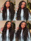 Water Wave Easi-Drawstring Wig Brazilian Virgin Human Hair 4x4 13x4 Lace Front Wigs - KissLove Hair
