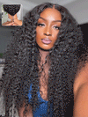 Water Wave Easi-Drawstring Wig Brazilian Virgin Human Hair 4x4 13x4 Lace Front Wigs - KissLove Hair
