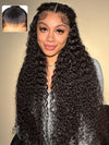 Water Wave Easi-Drawstring Wig Brazilian Virgin Human Hair 4x4 13x4 Lace Front Wigs - KissLove Hair