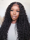 Water Wave Easi-Drawstring Wig Brazilian Virgin Human Hair 4x4 13x4 Lace Front Wigs - KissLove Hair