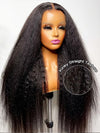 [Wear & Go] Yaki Straight/Kinky Straight Hair Bye Bye Knots Put on and Go Glueless 6x4.5/10x6 Parting Max Lace Wigs - Kisslove Hair