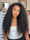 [Wear & Go] Yaki Straight/Kinky Straight Hair Bye Bye Knots Put on and Go Glueless 6x4.5/10x6 Parting Max Lace Wigs - Kisslove Hair