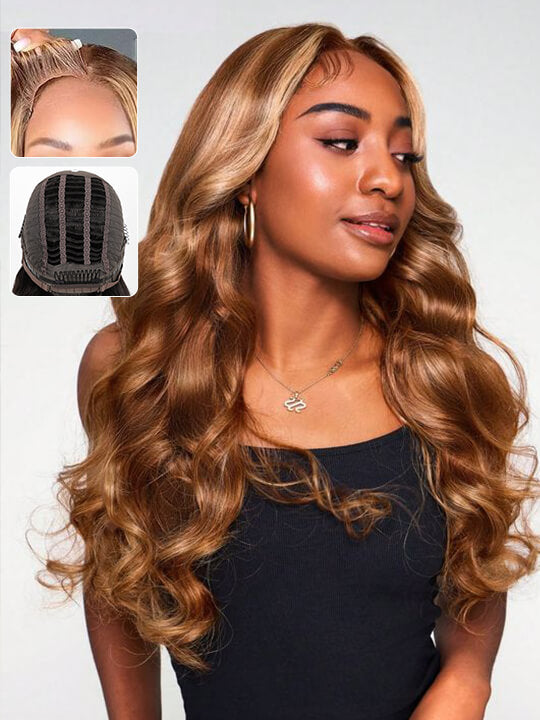 [Wear & Go] Pre-Everything Glueless Air Wig Highlight 3D Body Wave 6x4.5/13x4 Lace Wigs - Kisslove Hair