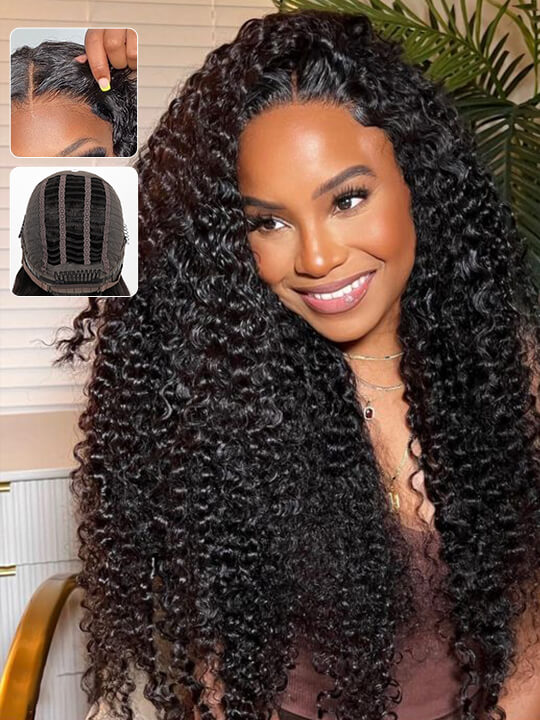 [Wear &amp; Go] Air Wig Jerry Curly 13x4 Lace Wigs 14A Cheveux Vierges