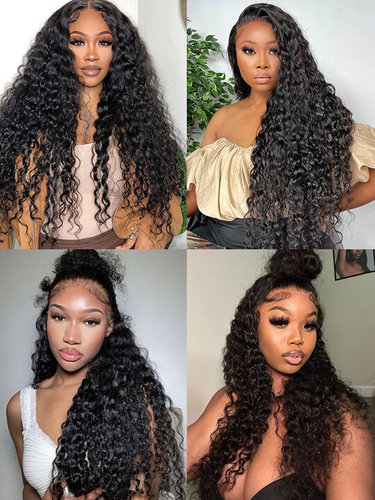 [2 Wigs 24]Parting Max Full Frontal Body Wave & Water Wave Invisi-Drawstring 360 Lace Wig