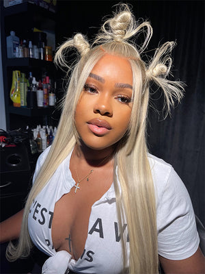 [Wear & Go] Pre-Everything Blonde Balayage Highlights Glueless 5x5/ 13x6 Lace Frontal Wig - Kisslove Hair