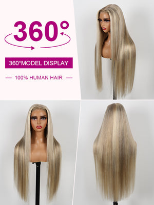Kisslove Hair Blonde Balayage 13X4 Lace Frontal Wigs Blonde Human Hair Wig - KissLove Hair
