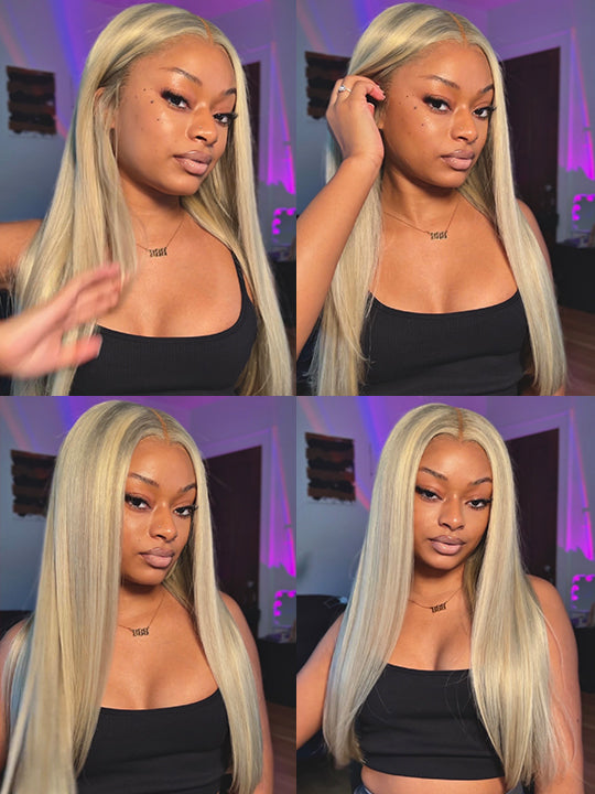 [Wear & Go] Pre-Everything Blonde Balayage Highlights Glueless 5x5/ 13x6 Lace Frontal Wig - Kisslove Hair