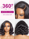 [Wear & Go] Pre-everything Bob Wig 3D Body Wave Bleached Knots With Elastic Band - Kisslove Hair