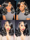 [Wear & Go] Pre-everything Bob Wig 3D Body Wave Bleached Knots With Elastic Band - Kisslove Hair