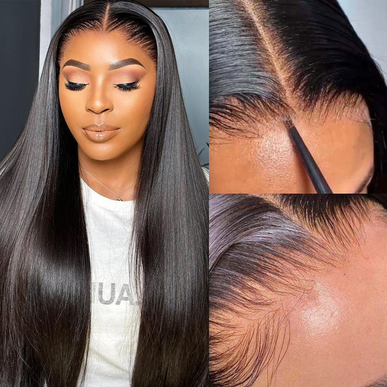 [Wear & Go] Pre-Everything Glueless 6x4.5/10x6 Lace Wig Bone Straight Human Hair Wigs - Kisslove Hair