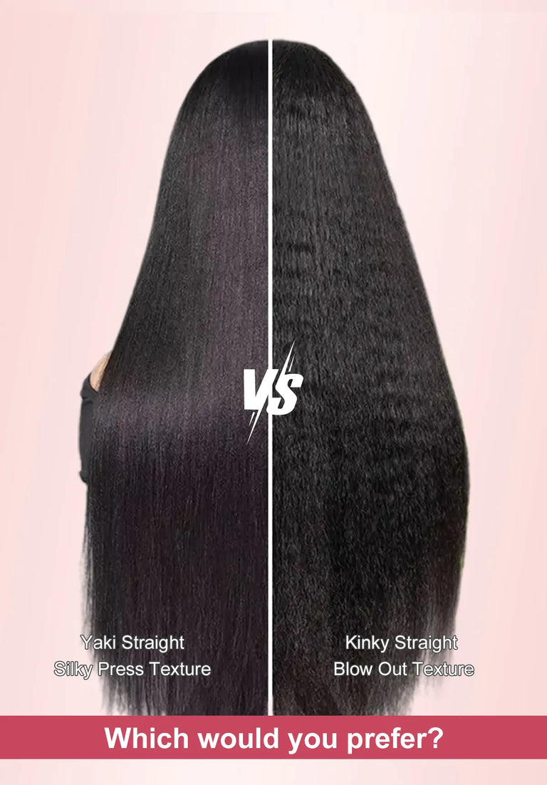 [Clearance] Kinky Hairline Kinky Straight Glueless Wig 100% Human Hair