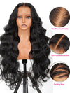13x6 Full Lace Frontal Wig HD Transparent Lace Body Wave Easi-Drawstring Cap Wear and Go Wig - KissLove Hair