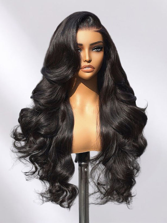 Kisslove 13x6 Full Lace Frontal Wig Glueless Bone Straight Drawstring Human Hair Wigs - KissLove Hair