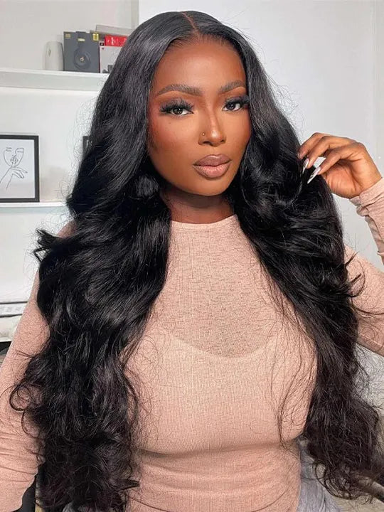Bye Bye Knots Body Wave 13x4 HD Lace Frontal Wig Pre Plucked Ready to Go Wigs - KissLove Hair
